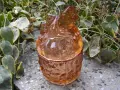 СТАРА СТЪКЛЕНА БОНБОНИЕРА ЗАХАРНИЦА ДЖУДЖЕ, снимка 4