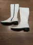 Кожени ботуши - бели, снимка 1