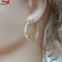 Обеци с 14К златно покритие 2141868, снимка 4