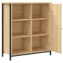 vidaXL Страничен шкаф, дъб сонома, 70x30x80 см, инженерно дърво, снимка 5