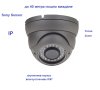 IP мрежова влагоустойчива-вандалоустойчива куполна камера с Focus i Zoom - 2,4-12mm съвместима с NVR