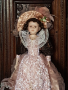 Порцеланова кукла със стойка- 77см, снимка 2