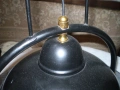 Висяща лампа от метал и стъкло , снимка 3