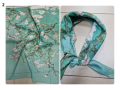 Красив дамски шал в различни принтове 70/70см, 100% памук, снимка 12