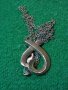 СЪРЦЕВИДНО КРАСИВО СРЕБЪРНО МОДНО КОЛИЕ с МЕДАЛЬОН СРЕБРО 925 ДИЗАЙНЕРСКИ АРТ МОДЕЛ 36458, снимка 4