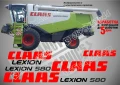 CLAAS Lexion 7700 стикери надписи, снимка 6