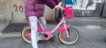Детски велосипед 500 unicorn, 14инча, за деца от 3 до 5 години, Decathlon,розов, снимка 8