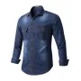 Ежедневна мъжка дънкова риза с дълъг ръкав, 2цвята , снимка 4