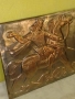 Красива Стара Медна Декоративна Картина , Медно Пано , снимка 12