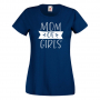 Дамска тениска Mom Of Girls 2,Празник на Майката,Подарък,Изненада,Рожден Ден, снимка 1 - Тениски - 36297205