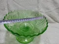 Стъклена фруктиера цветно стъкло , снимка 4