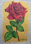 Роза картина маслени бои , снимка 1 - Картини - 44618551