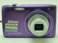 Nikon COOLPIX S3100 14.0MP Compact Digital Camera Purple, снимка 3