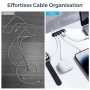Щипки - държачи за кабели UNBREAKCable, органайзер за кабели - черни, снимка 6