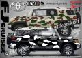 Toyota C-HR SK-SJV3-T-C-HR Кaмуфлаж Офроуд Джип Пикап Лодка Camouflage Off-Road стикери, снимка 3