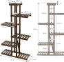 Дървена рафт за цветя кафяво 6 нива, за цветя, Поставка за саксии н138, снимка 3