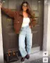 Тренд овърсайз велурено яке Bershka / Faux Suede Bomber Jacket, снимка 1