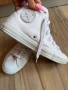 Оригинални кожени високи бели кецове Converse! 39 н, снимка 4