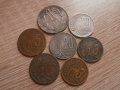 Стотинки 1951, 20 стотинки 1952 и 1954, 1 лев 1960 
