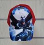 Нова детска шапка с козирка Батман (Batman) в червен цвят, снимка 1 - Шапки, шалове и ръкавици - 41806149
