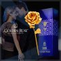 24K Gold Rose Златна роза Луксозен подарък, снимка 1 - Романтични подаръци - 39614083