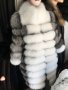 Дамско елегантно дълго палто от лисица код 331