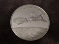 Сребърна възпоменателна монета изстрелването на Союз и Аполо 1975, снимка 2