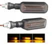 Диодни LED мигачи за мотор с бягащ мигач - 2 броя., снимка 3