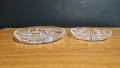 Две масивни кристални чинии за ядки/разядки/ордьоври-разделени на 3 сектора, снимка 7