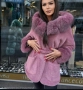 дамско палто с естествен косъм , снимка 2