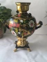 Руски самовар рисуван , снимка 1
