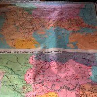 училищна карта на балкански войни 1912-1913, снимка 4 - Колекции - 44292503