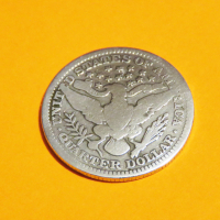 Рядък Колекционерски сребърен долар  BARBER  QUARTER DOLLAR - 1907 г. - за колекционери и ценители ., снимка 4 - Нумизматика и бонистика - 36117975