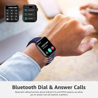 Нов 1,85 инча Bluetooth Смарт умен мъжки часовник с функция за повикване, снимка 4 - Смарт гривни - 41794842
