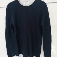 Мъжки пуловер тъмносин , снимка 1 - Пуловери - 44461456