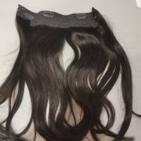 Ново ! Екстеншън от естественa коса - Удължение, Треса за Коса човешка коса 16inch (40cm) 95g, снимка 2 - Аксесоари за коса - 42703137