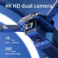 Дрон STELS V13 Mini,4k HD двойна камера с предаване на живо на телефона, снимка 3 - Дронове и аксесоари - 40176881