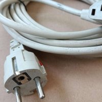 Захранващ кабел VCom CE021, от Shuko 220V(м) към IEC320 C13(ж), 1.8m,, снимка 1 - Кабели и адаптери - 40975919