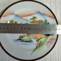 Намалена цена! Ръчно рисувани Японски чинии за десерт, 5 броя., снимка 6 - Чинии - 41186877