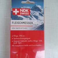 Нож "FLEISCHMESSER NDK SWISS KITCHEN" нов, снимка 7 - Прибори за хранене, готвене и сервиране - 33923298