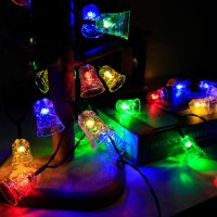 Многоцветни коледни LED лампички с различни фигури - Многоцветни, снимка 7 - Лед осветление - 42713648