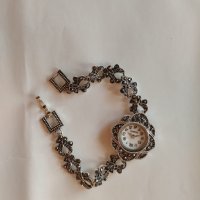 Дамски сребърен часовник, снимка 1 - Дамски - 42719779
