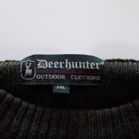 пуловер deerhunter блуза горнище ловен лов мъжки вълнен оригинален 2XL, снимка 4 - Пуловери - 40126317
