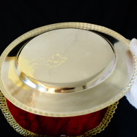 Посребрена чиния Версаче,позлата. , снимка 4 - Чинии - 36213375