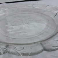  стъклено плато чиния за торта , снимка 1 - Чинии - 12819280