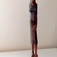 Дървена статуетка, снимка 3 - Антикварни и старинни предмети - 35825509