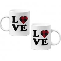 Комплект чаши за влюбени Love Heart, снимка 1 - Романтични подаръци - 35737946