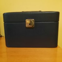 Кожен син куфар, снимка 3 - Чанти - 41827920