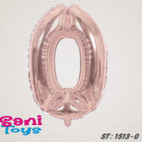 Балон Цифра от 0 до 9, Розово Злато - 100 см, снимка 2 - Други - 36184143