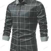Мъжка елегантна риза с дълъг ръкав, 3цвята - 023, снимка 8 - Ризи - 41387543